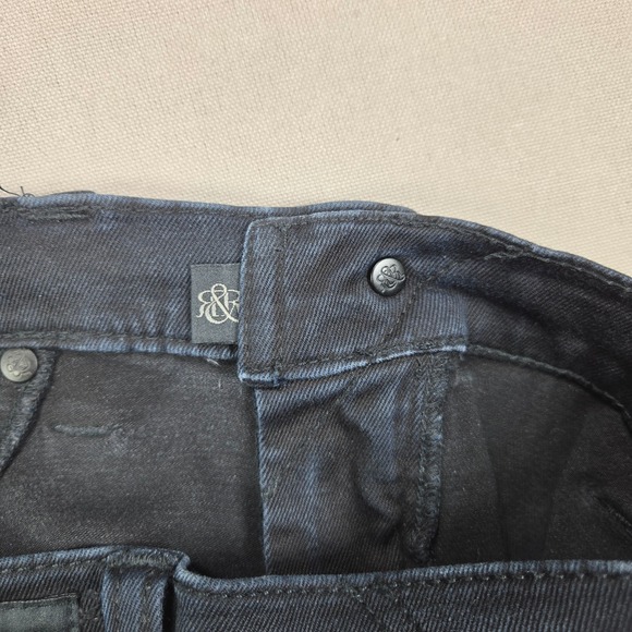 Rock & Republic Kashmiere Skinny Jeans Dark Wash Gold Hardware Womens 12 M - Picture 7 of 15